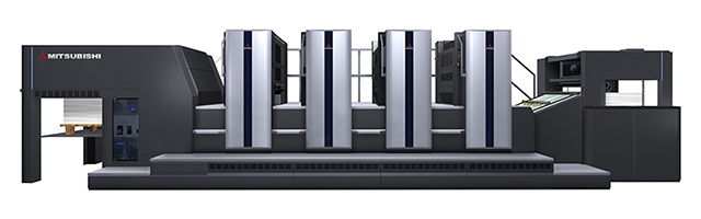 リョービMHI製菊全4色機 （ニスコーター・IRランプ付）